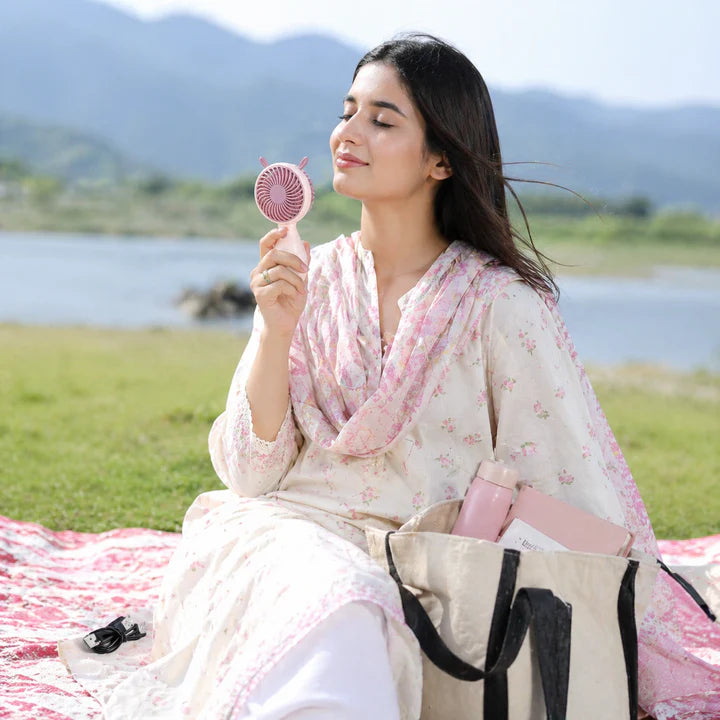 Portable USB Rechargeable Mini Handheld Fan