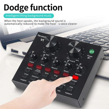 V8 Bm-800 Podcast Mic Set With Live Sound Card Condenser Microphone