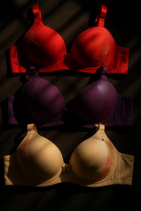 Silk Embroidered Padded Bra