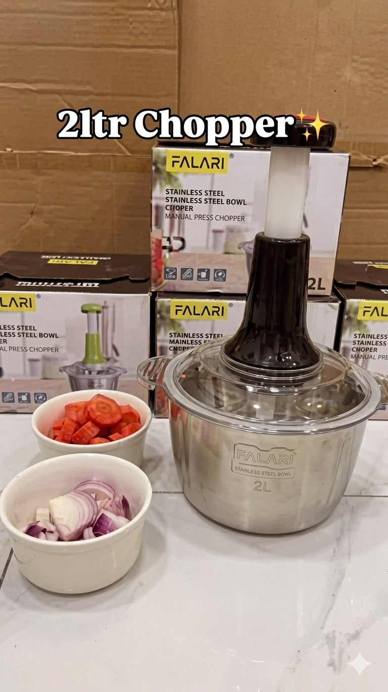 Large 2L Bowl Effortless Vegetable Chopper